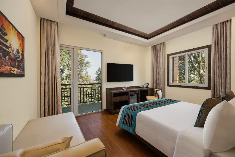 Room with private balcony