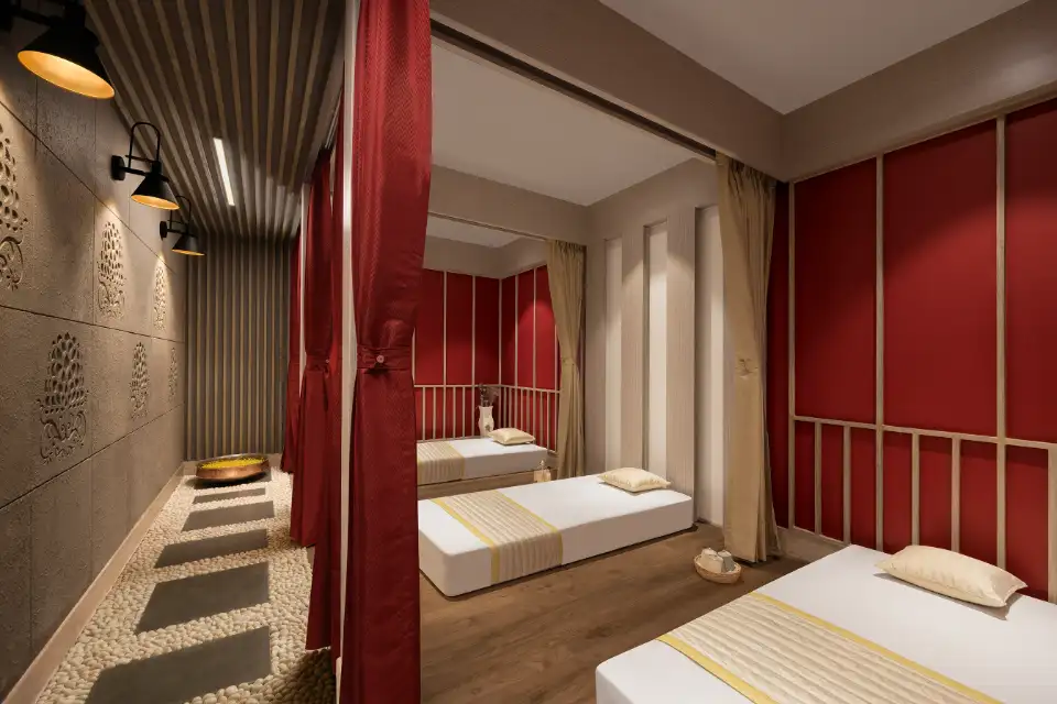 Couple treatment room at the wellness spa