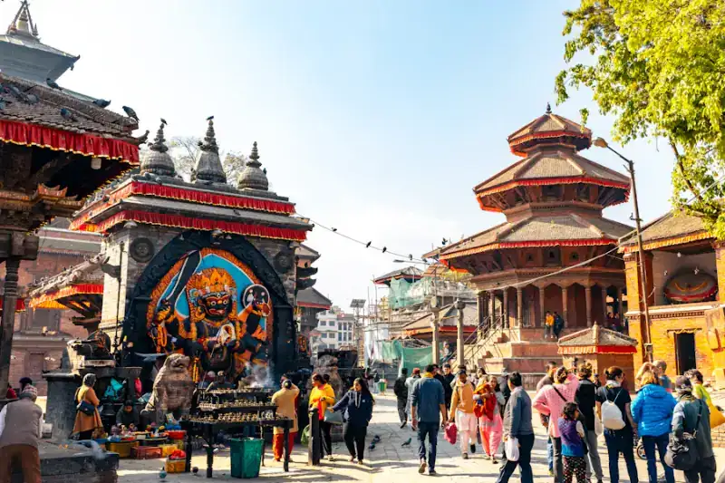 Kathmandu Durbar Square with Kal Bhairav shrine